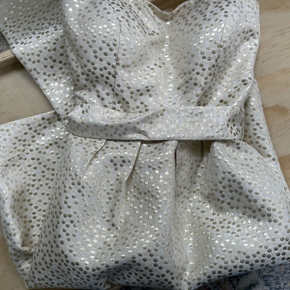 Jenny Yoo collection Elegant Cream Strapless Dress - Picture 3 of 6